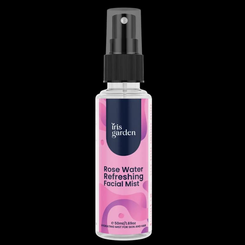Rose Water Refreshing Facial Mist, 50ml: Hydration for Skin & Hair